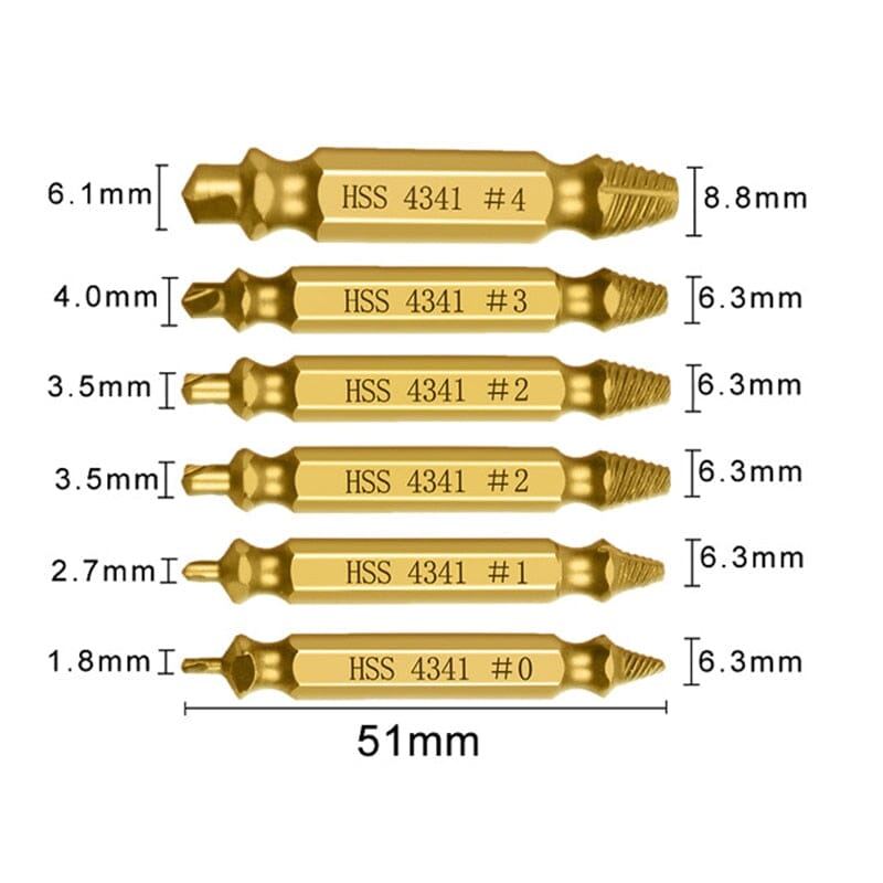 ScrewExtractor™ - Extracteur de vis en titane - BRICODIVINE